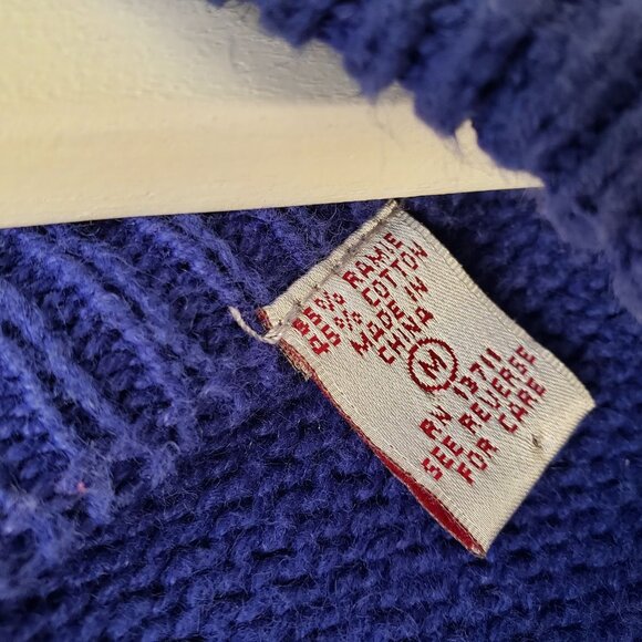 Vintage Whimsigoth Cobalt Blue Constellation Star Celestial Knit Sweater - Picture 7 of 9